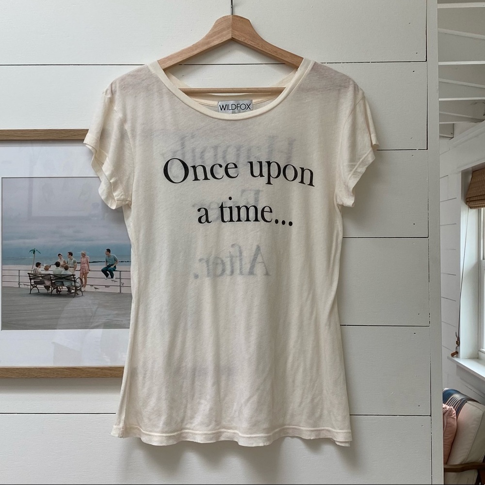 Wildfox Once Upon a Time Tee Shirt XS White